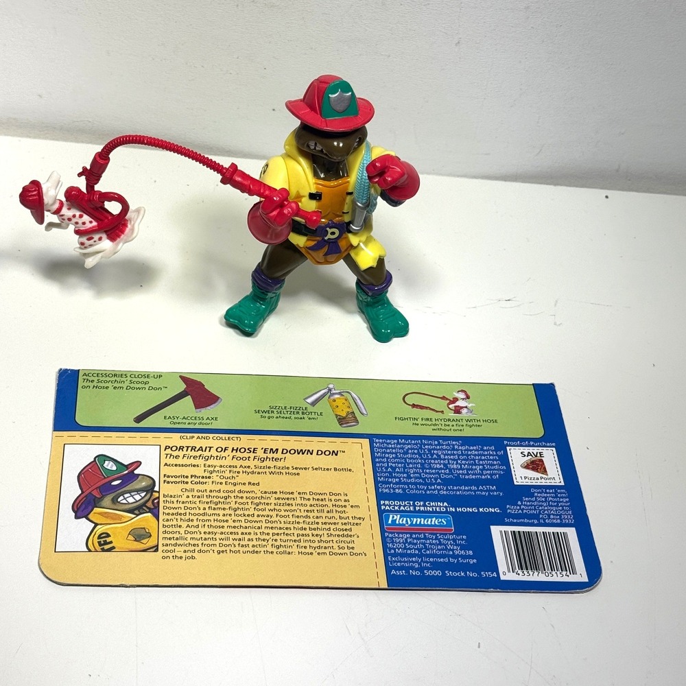 Playmates TMNT Hose 'Em Down Don Action Figure Teenage Mutant Ninja Turtles